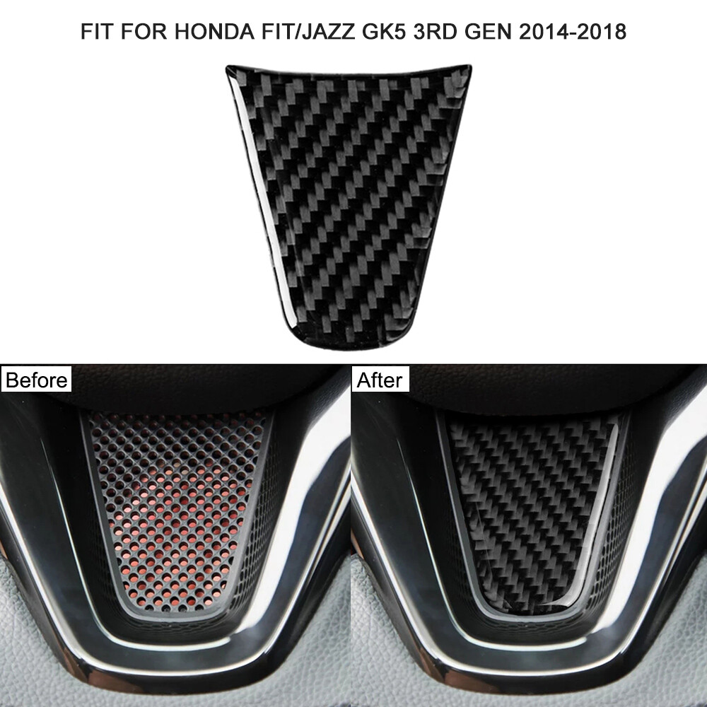 Car Steering wheel Stickers Carbon  Material Vehicle Bearing Circle S3D7