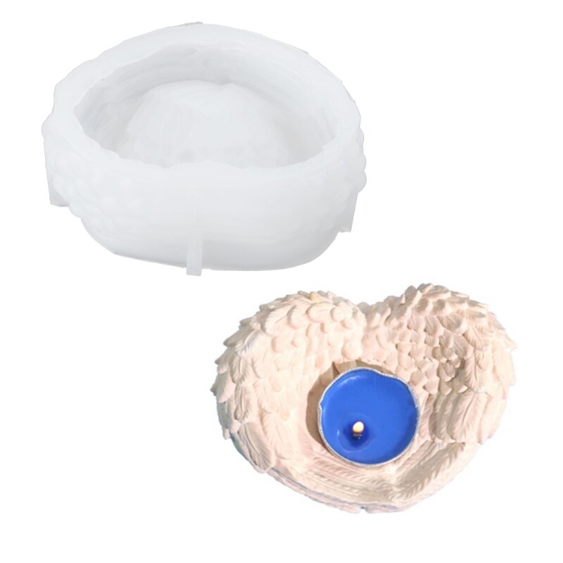 Silicone Mold 3D Silicone Molds for Wing Shaped Candlestick Ornaments Resin Mold