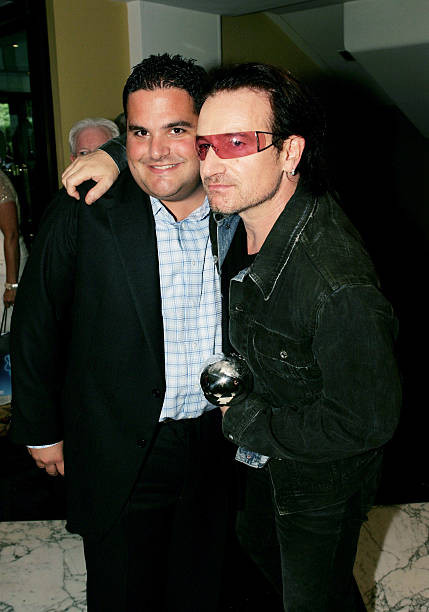 Paul Samuels of O2 Bono of U2 attend the Nordoff Robbins Silver Cl- Old Photo
