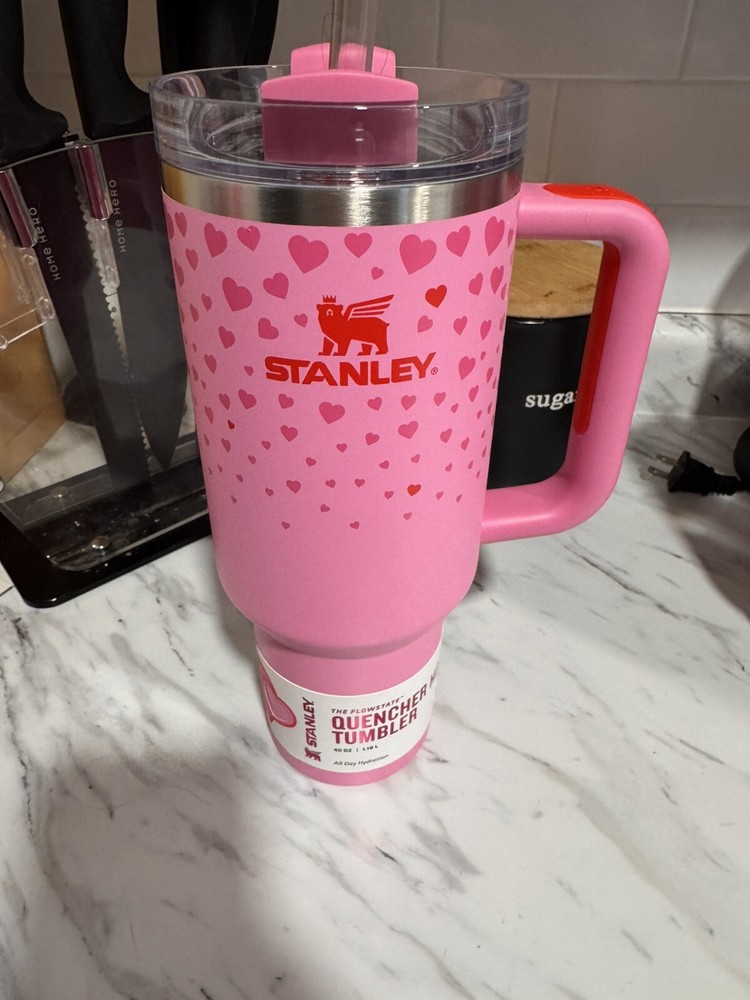 2025 Pink Stanley Cup Valentine's Day 40oz Tumbler - In Hand Now
