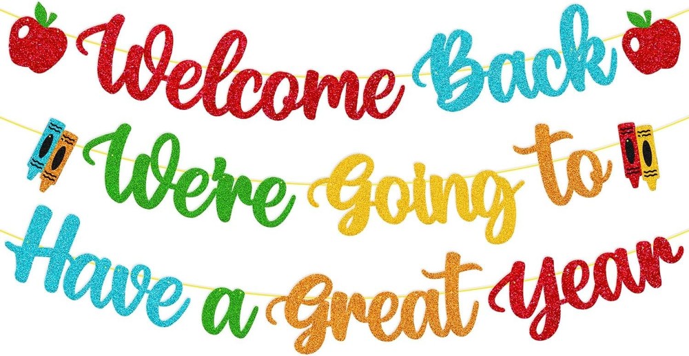 First Day of School Welcome Back Banner for a Great Year Ahead