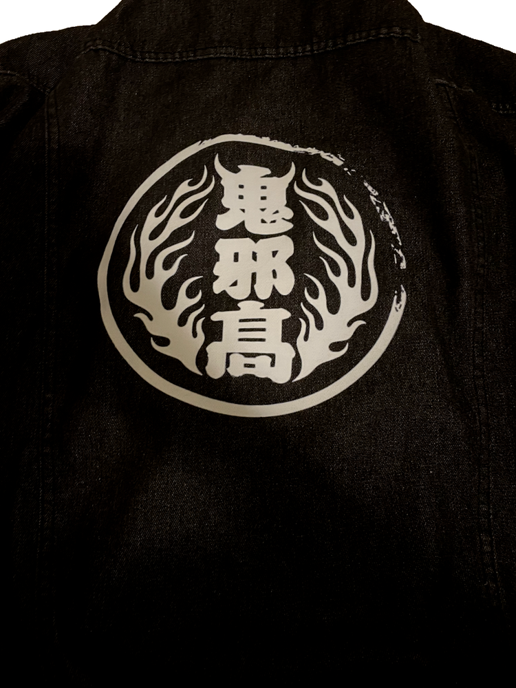 High & Low Delinquent Style Denim Jacket Vintage Casual Stylish Outerwear Jacket