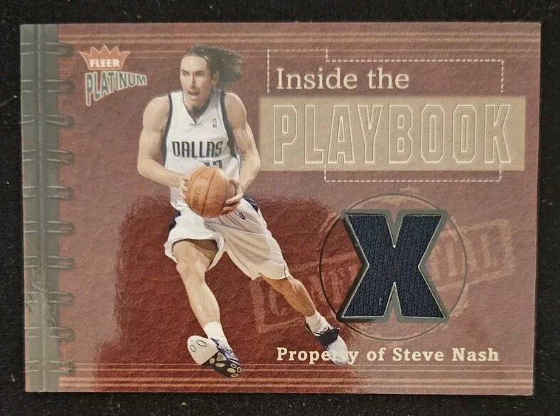 2002-03 Fleer Platinum - Inside the Playbook Game-Used Steve Nash /250 (MEM)