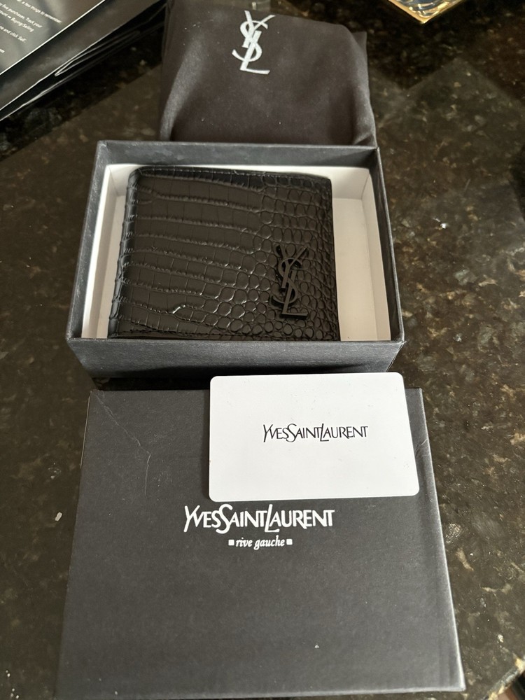 YSL Genuine Leather Wallet for Men and Women