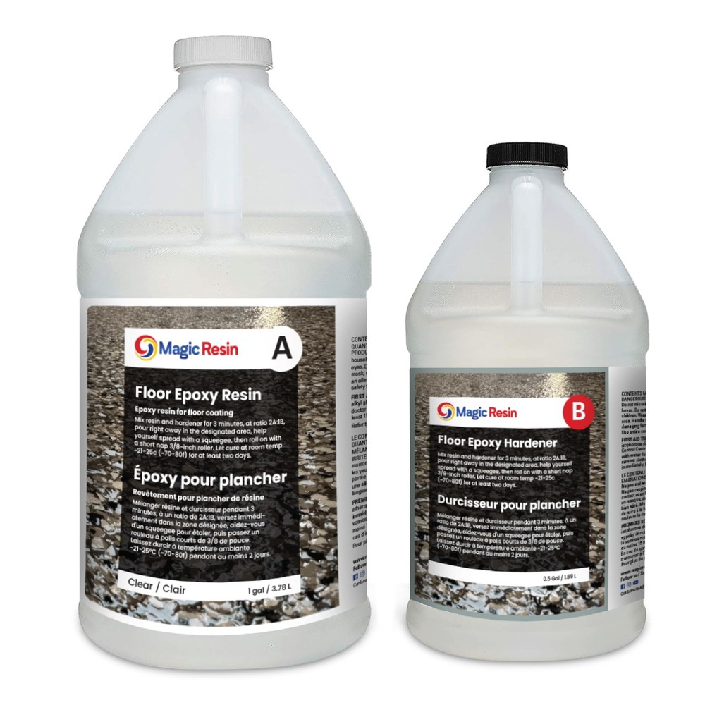 Clear Epoxy Floor Coating for Garages, Basements & Commercial Spaces
