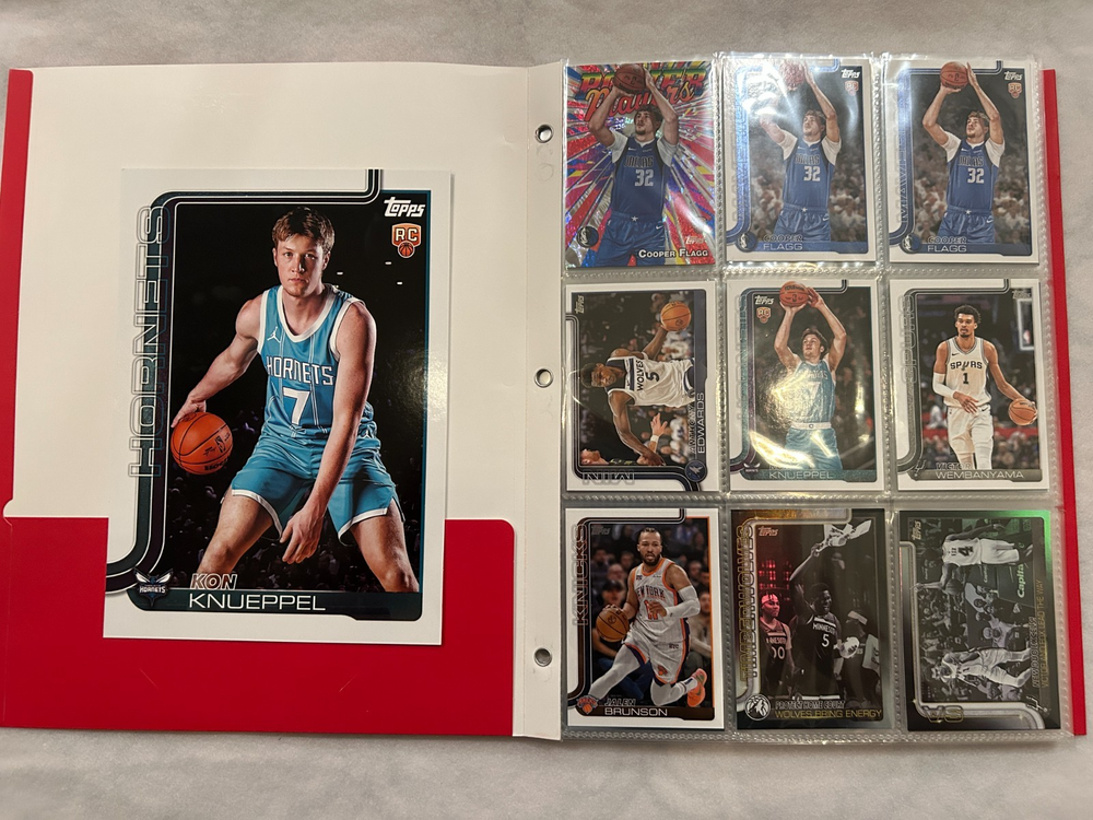 2024-25 Topps Basketball Card lot - Pack hits and Inserts Cooper Flagg RC