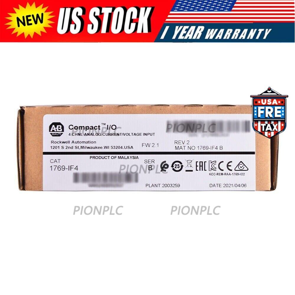 New Sealed AB 1769-IF4 CompactLogix 4CH Analog Input Module 1769IF4 US Free Tax