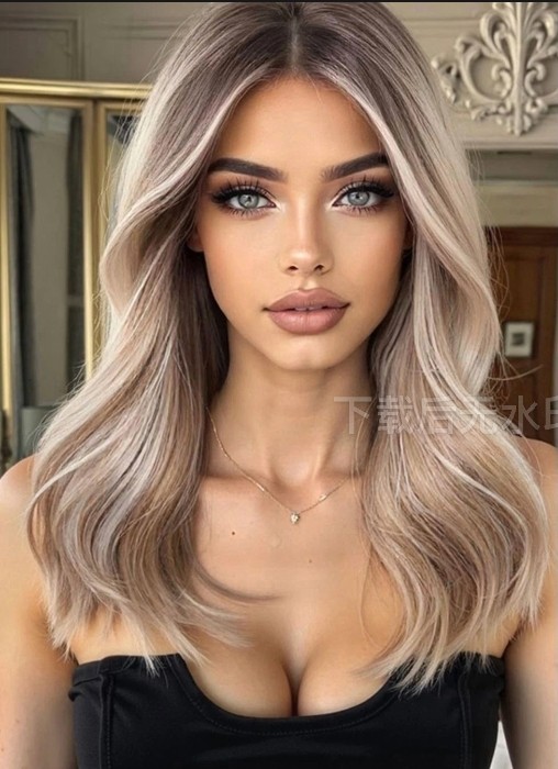 Ombre Highlight Blonde Lace Front Human Hair Wig for Women 13x4