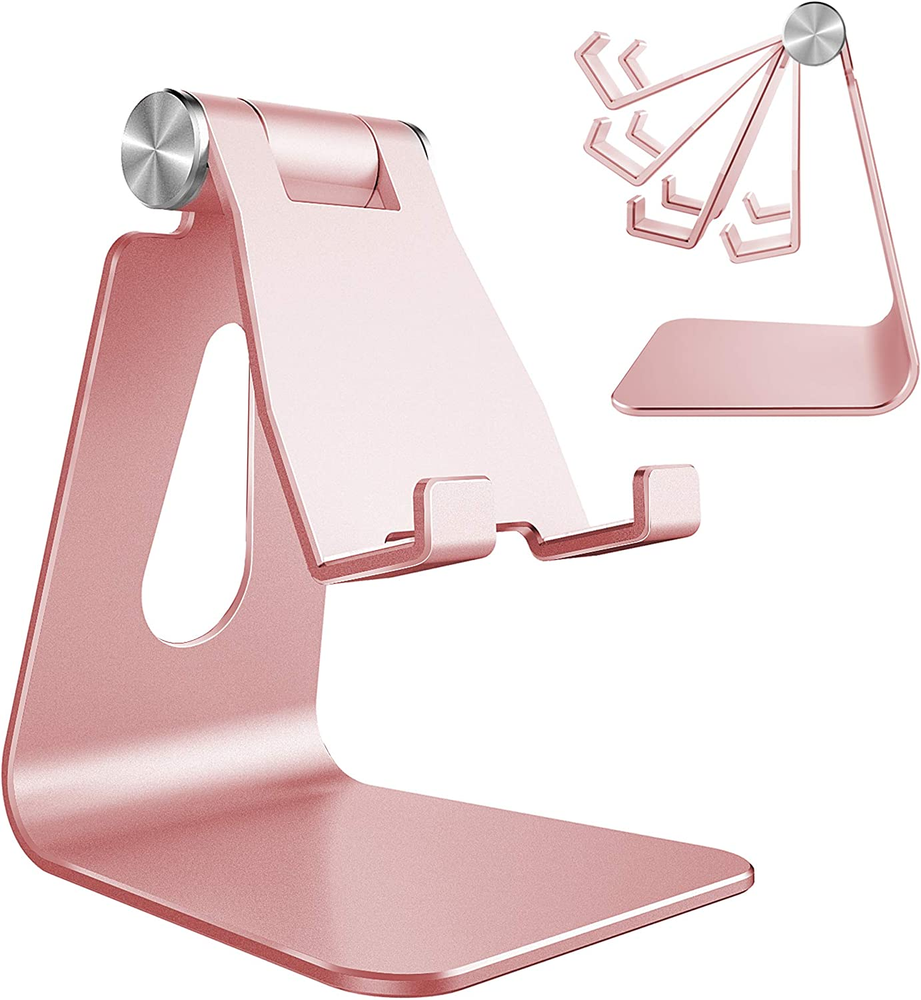 Adjustable Cell Phone Stand, Phone Stand, Cradle, Dock, Holder, Aluminum Desktop