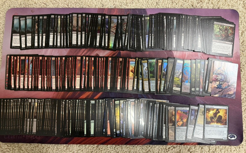 Magic the gathering lot 500+ includes card boxes, mat, online codes, and more