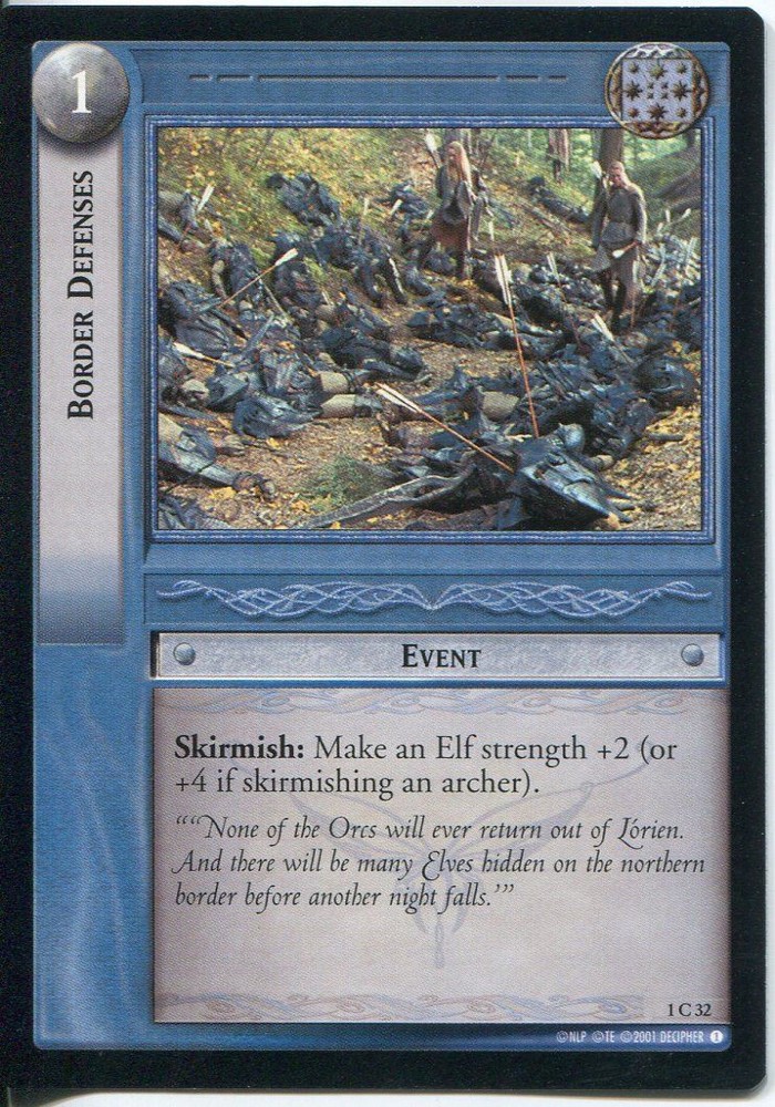 Lord Of The Rings CCG FotR Card 1.C32 Border Defenses