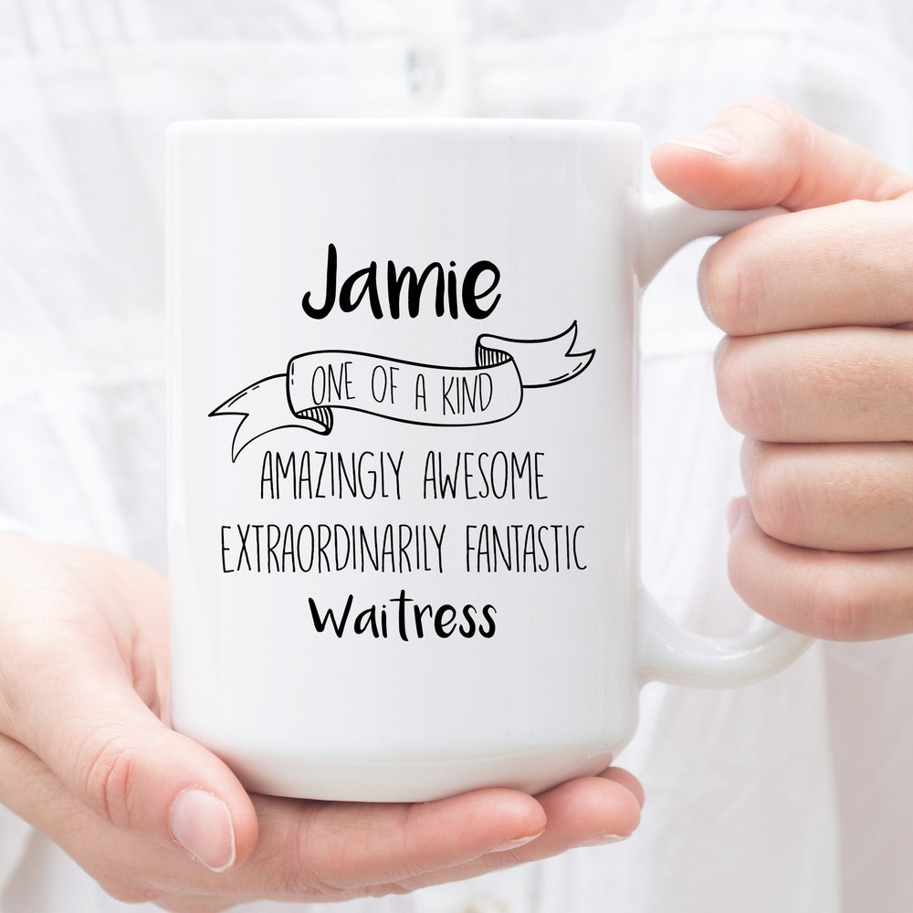 Personalized Coffee Mug For Waitress Custom Gifts For Waitress Perfect Christmas