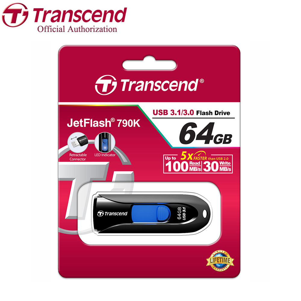 Transcend JF790K UDisk 64GB USB 3.0 Flash Drive Memory Stick USB Storage Device
