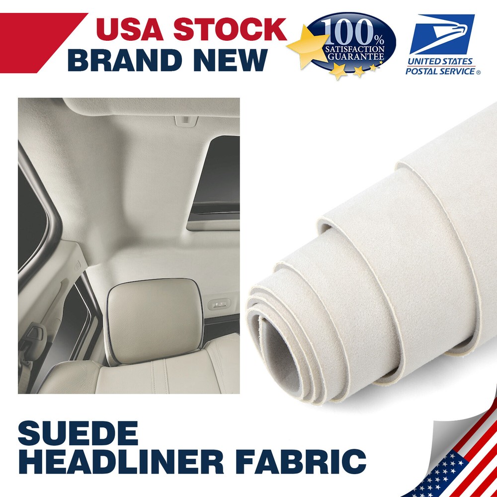 Suede Headliner Fabric Strong Sponge Backing Fix Car Roof Liner 79
