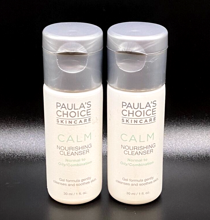 Paula's Choice Calm Nourishing Cleanser Lot of 2 Normal To Oily Skin 1 Oz NEW