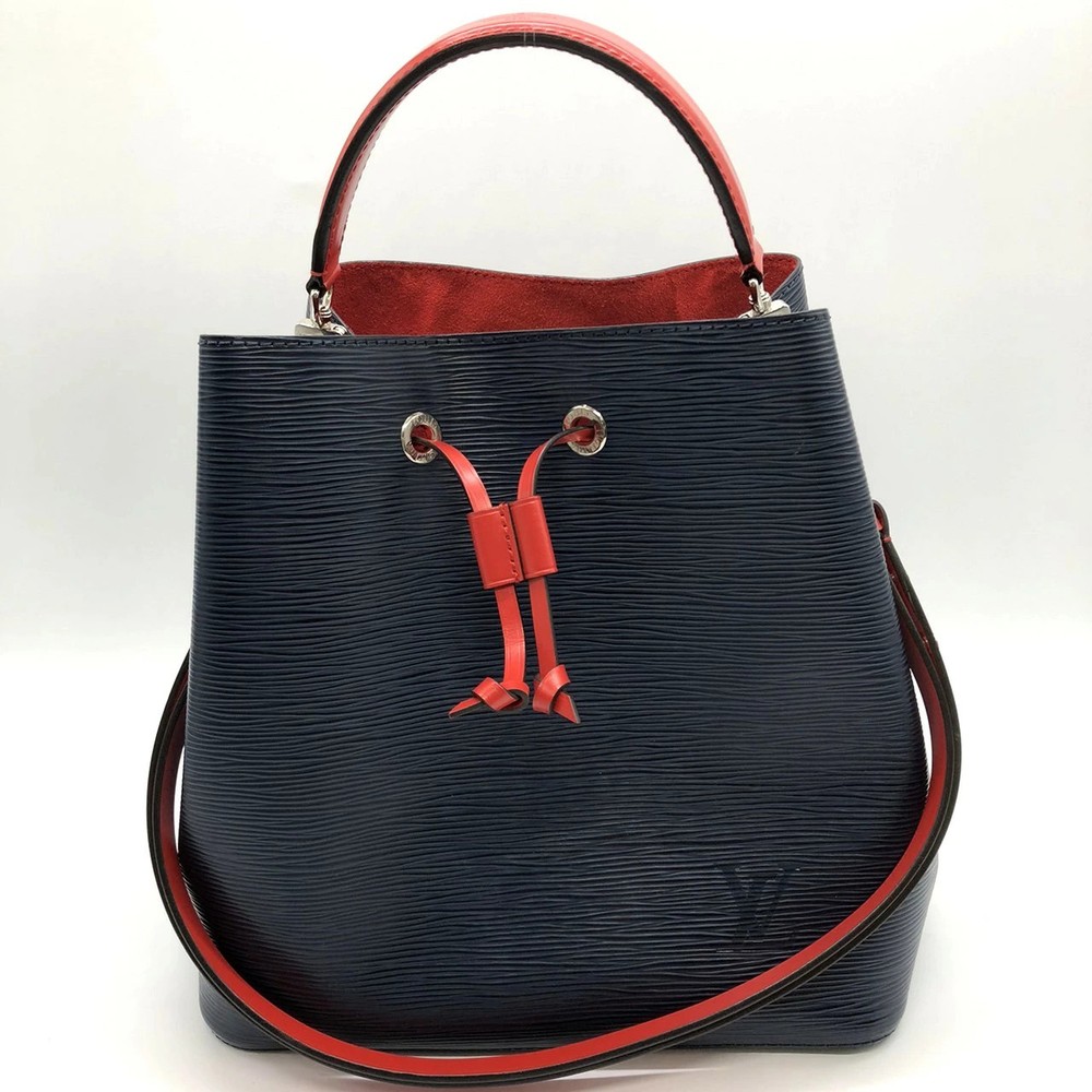 LOUIS VUITTON NeoNoe M54367 Shoulder Bag Epi Leather Navy Red Ladies Fashion KG0