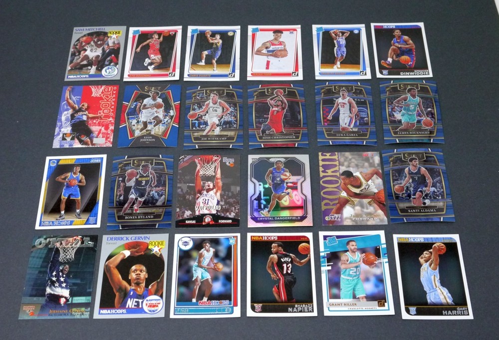 Lot of 24 NBA Basketball Cards All Rookies - Silver Prizm / Select