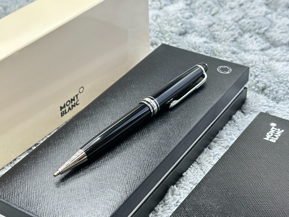 New-Montblanc/Meisterstuck/ 164P Black Classique silver#Trim-Ballpoint Pen