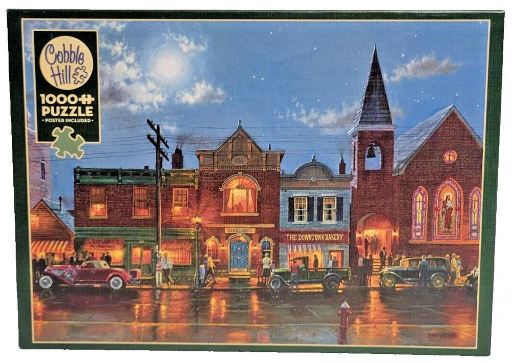 Cobble Hill 1000 pc Puzzle - Evening Service - By Artist David Barnhouse