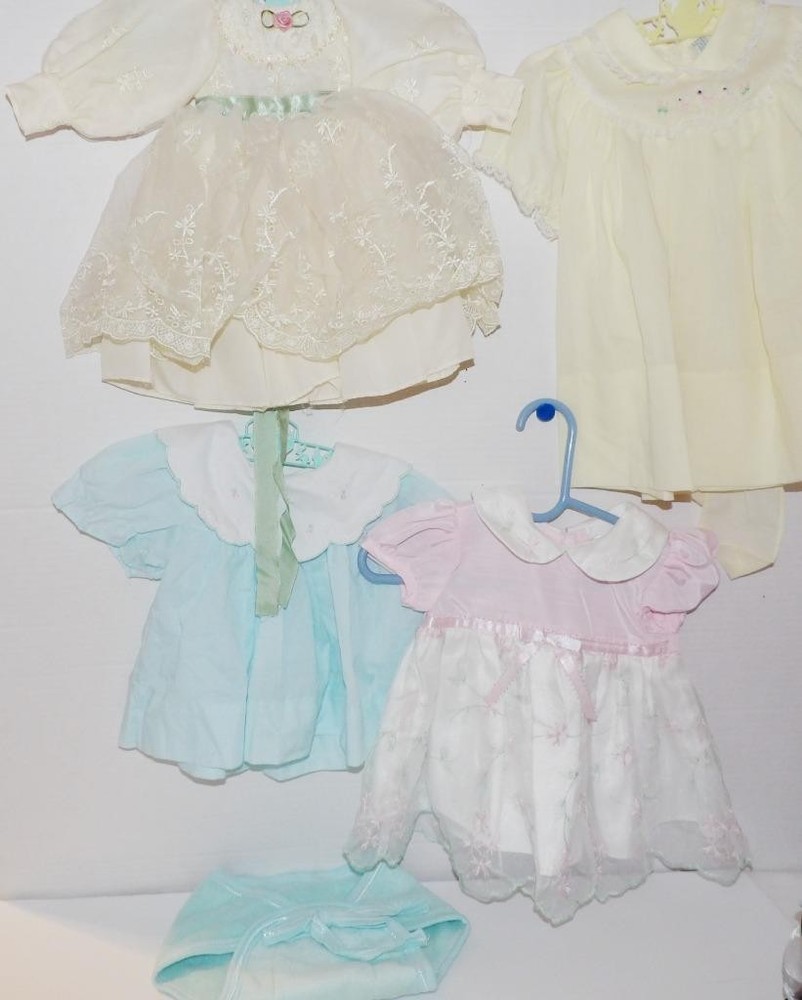 4 Baby Clothing DRESSES Preemie 0-3MO 3-6MO #52