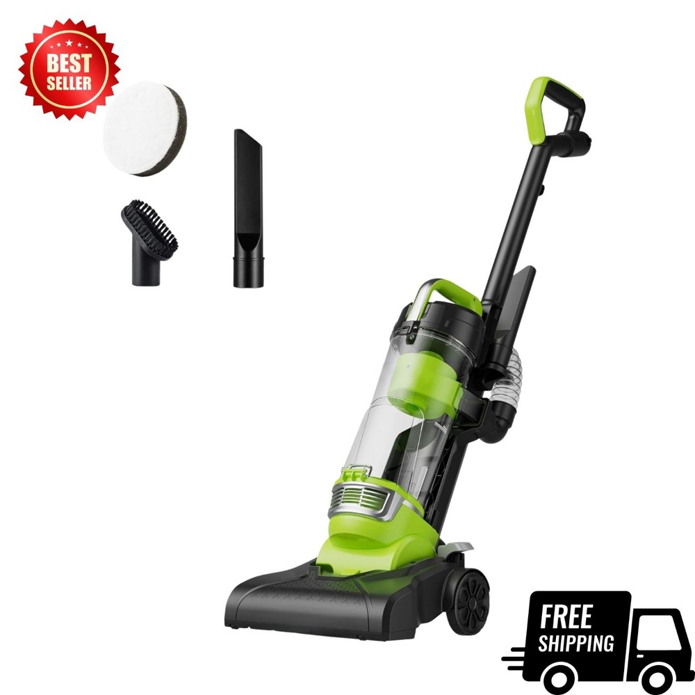 Airspeed Compact Bagless Upright Vacuum Cleaner, Green