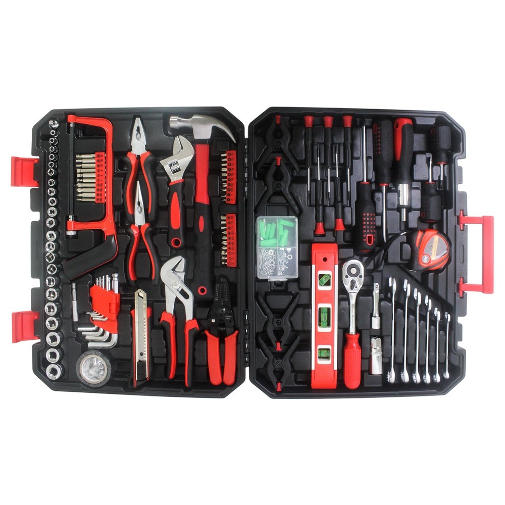 Black 238-Piece Hand Tool Box Set with Essential Tools