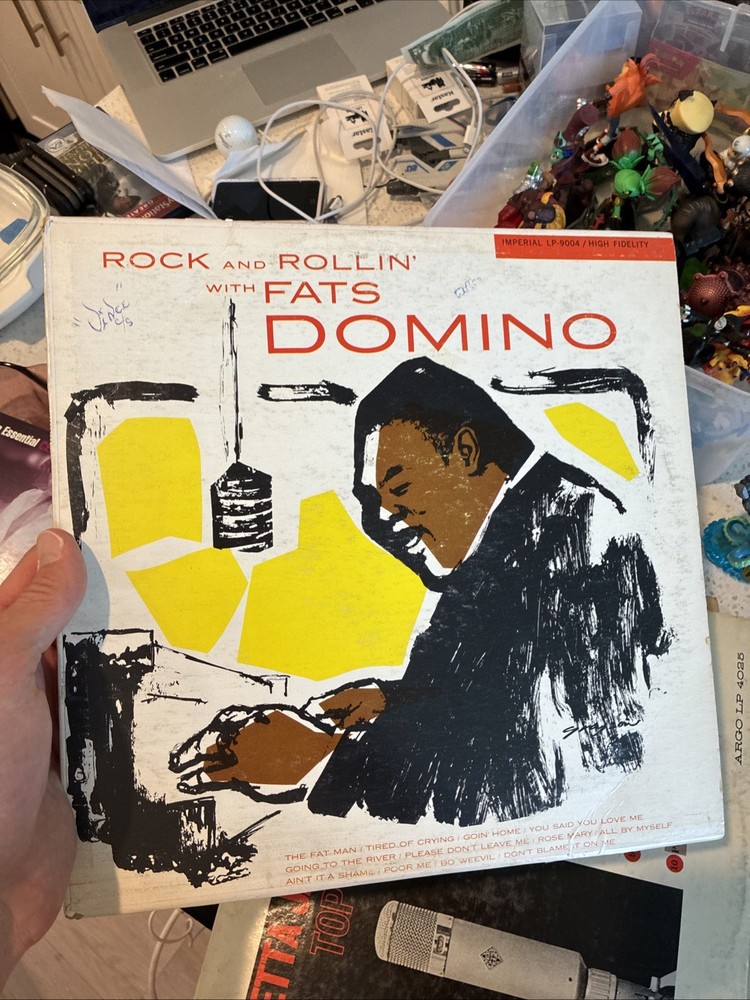 FATS DOMINO Rock And Rollin' With IMPERIAL LP-9004 VG- 1956 Rhythm & Blues LP
