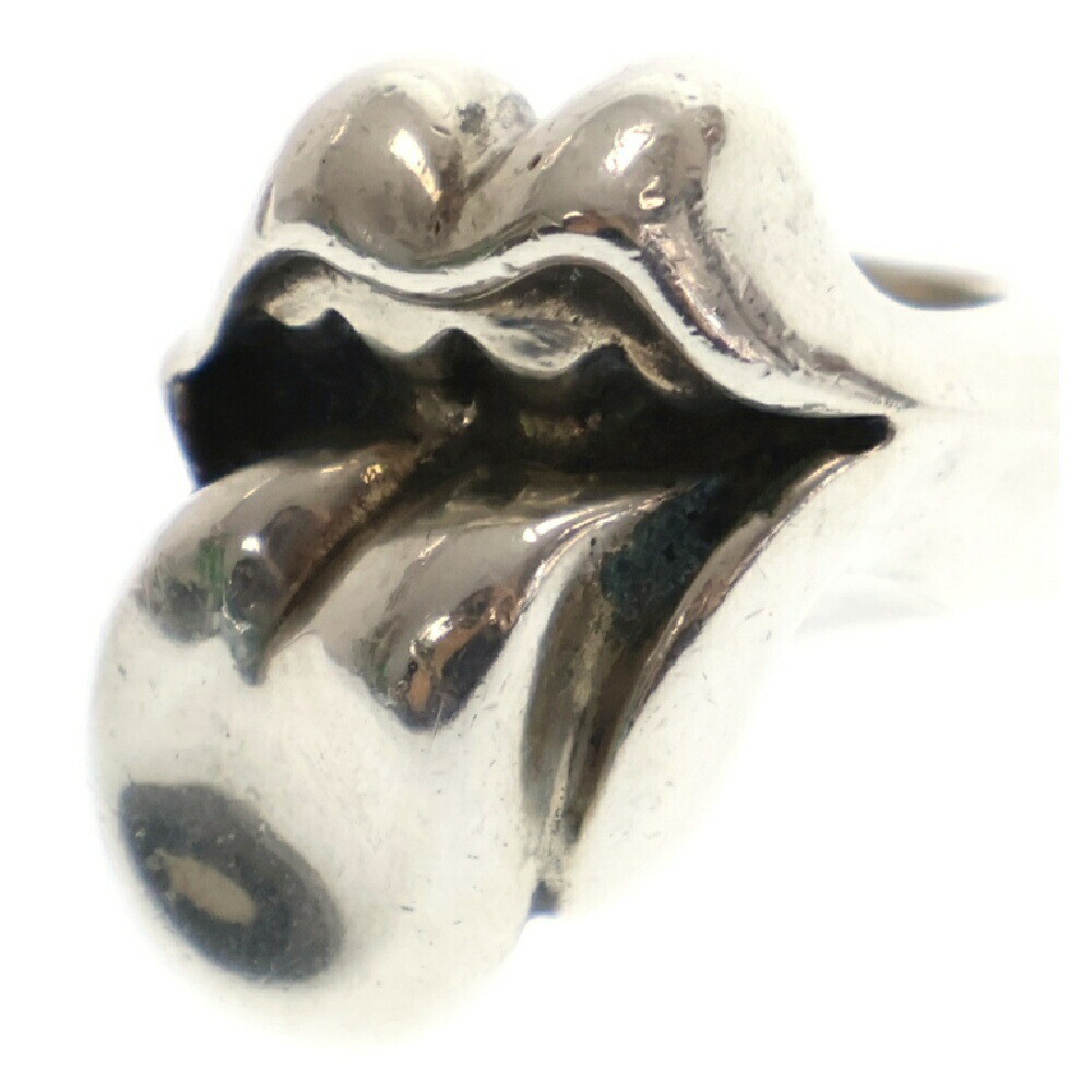 Chrome Hearts Size 22.5 Lip Tongue-Lg And Tongue Large Ring Silver EGk32