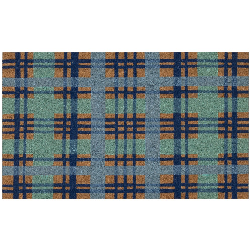 Natura Doormat Non-Slip Natural Fiber Outdoor Mat-Traditional, Geometric, Hol...