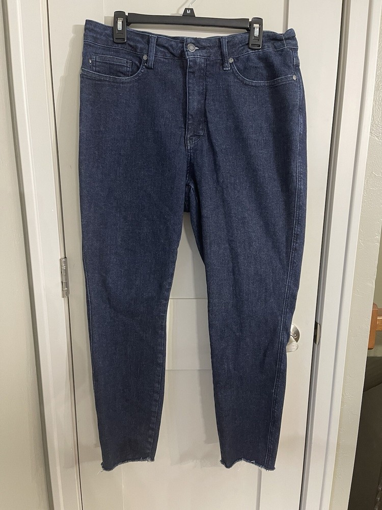 Judy Blue High Waist Tummy Control Skinny Jeans Raw Hem 16W 88703