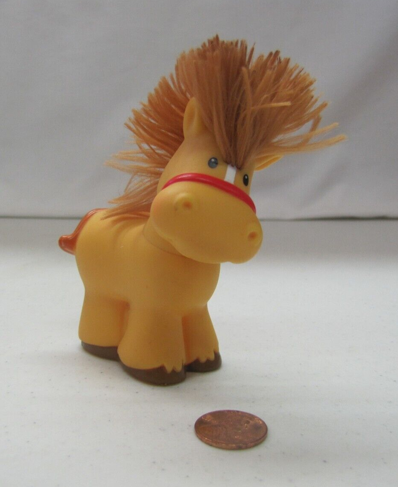 Fisher Price Little People TOUCH & FEEL SOFT HORSE for Farm Barn Farmer Nativity