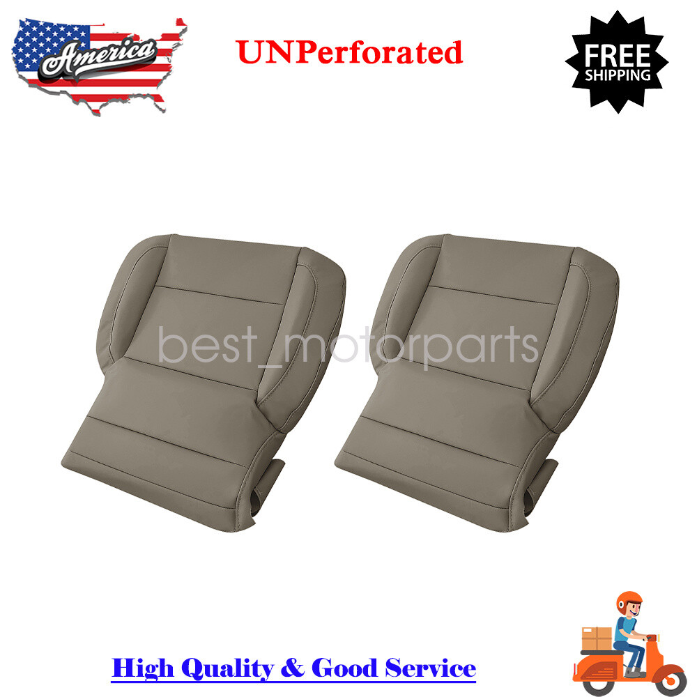 Cubierta de asiento de cuero inferior para conductor pasajero bronceado para Chevy Tahoe Suburban 15-19 EE. UU.