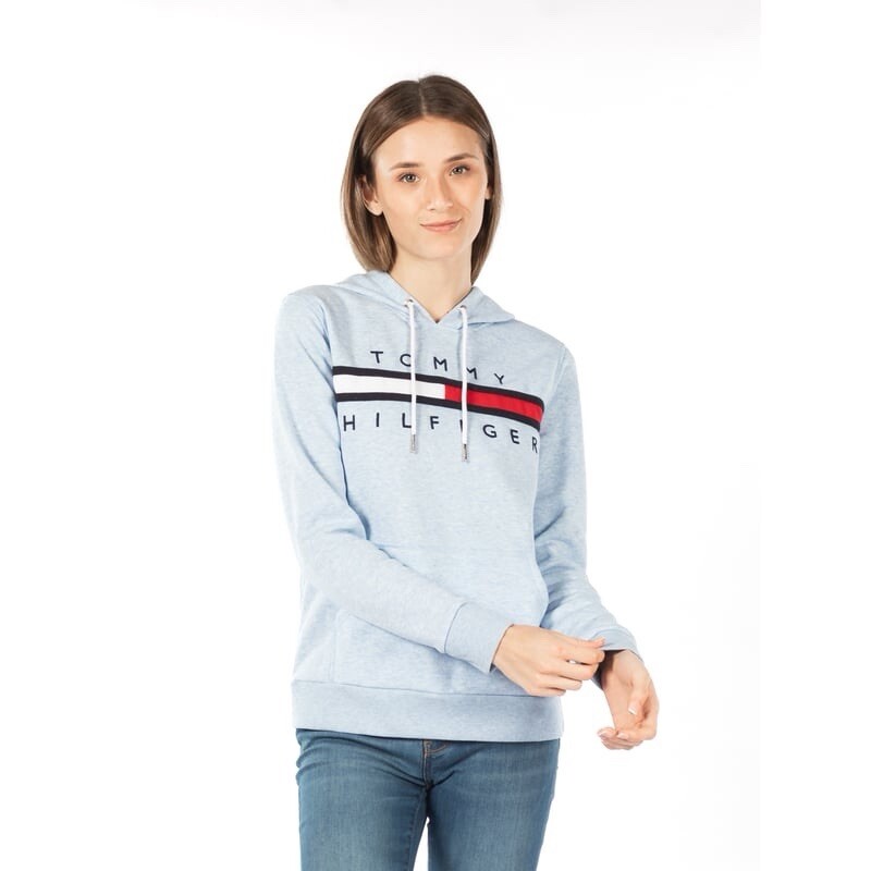 Tommy Hilfiger Logo Fleece Hoodie Size Medium NWT