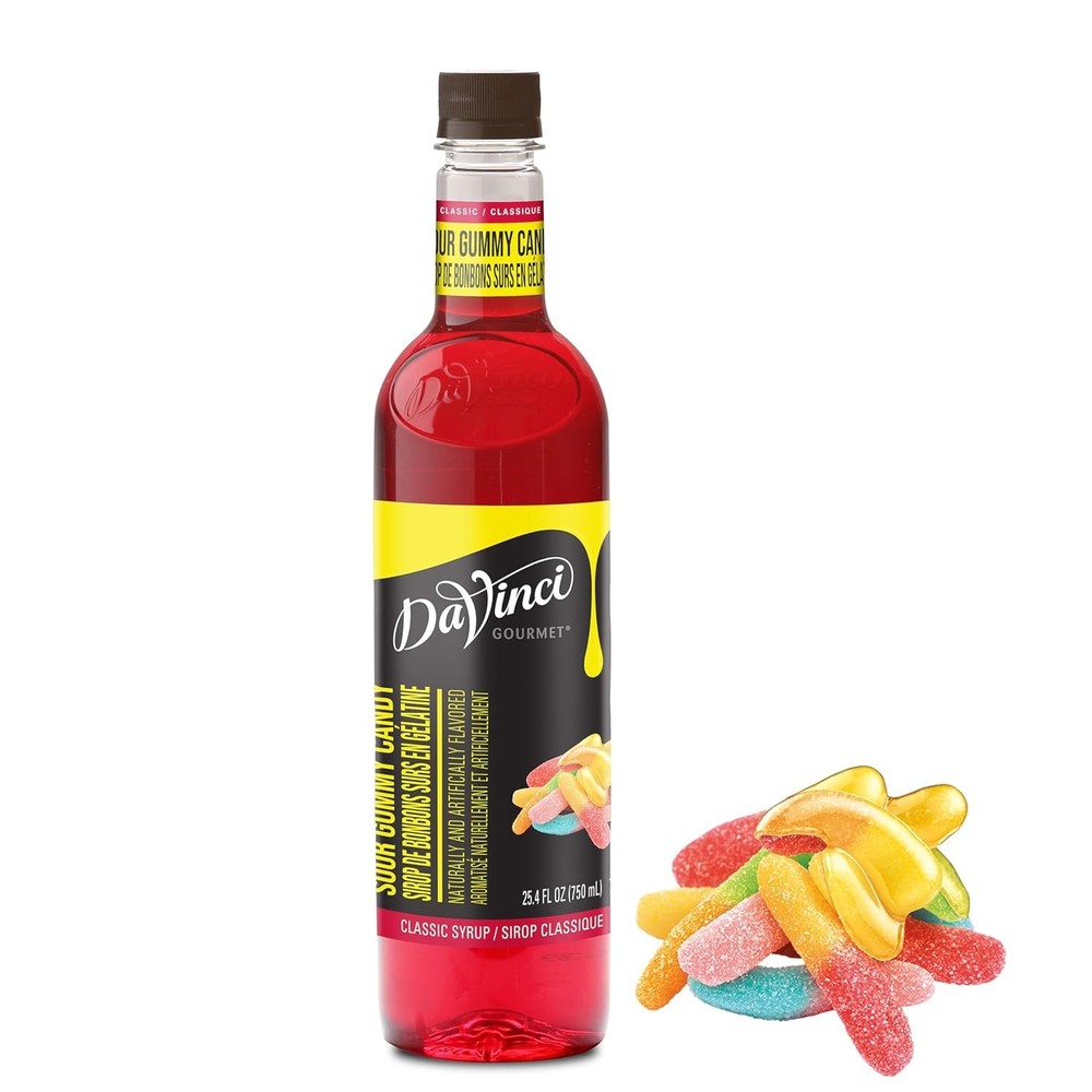 DaVinci Gourmet Sour Gummy Syrup 25.4 Fl Oz Pack of 1