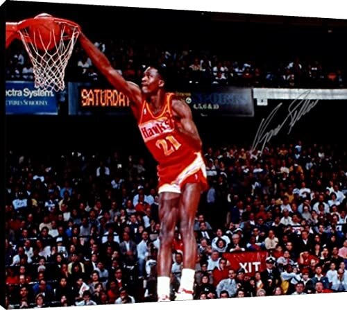 Dominique Wilkins Photoboard Wall Art - Human Highlight Reel Dunking