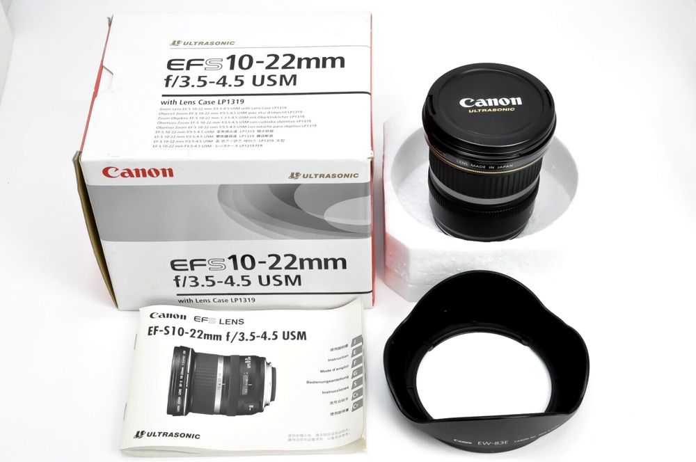 Mint in Box - Canon EF-S 10-22mm F/3.5-4.5 USM Zoom Lens EF Mount Japan 2260
