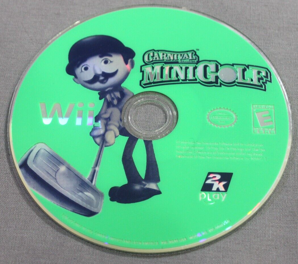 Carnival Games Mini Golf for Nintendo Wii Disc Only Rated E