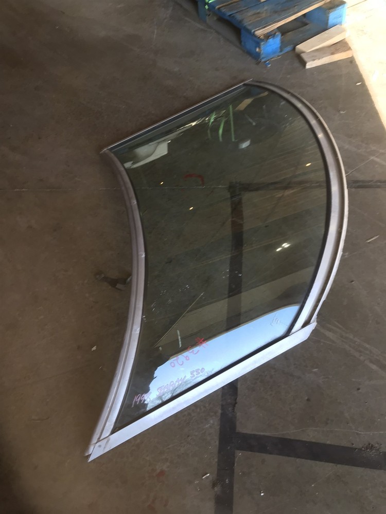 98 Sea Ray 330 Express Boat Windshield front right starboard side curved glass