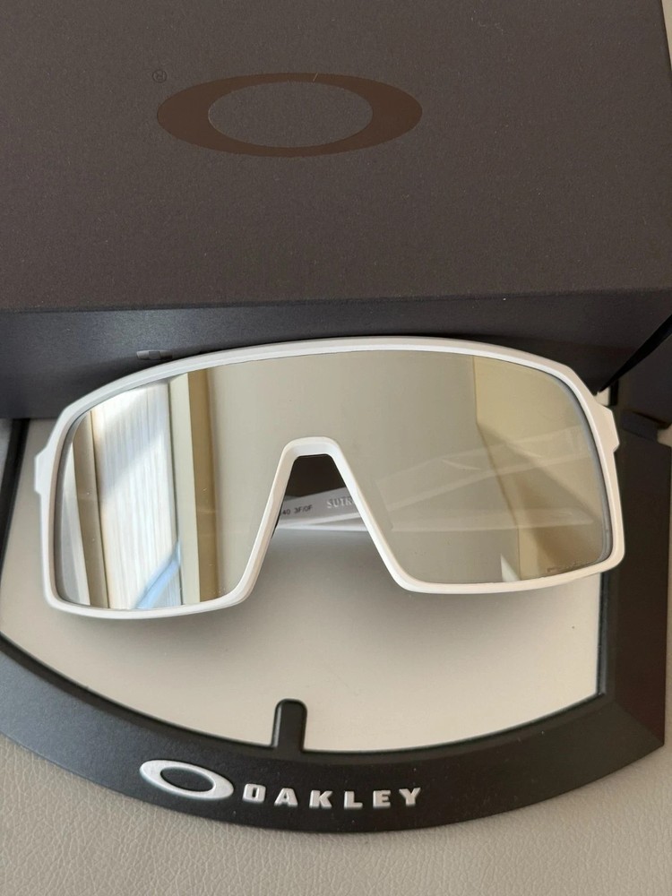 Oakley Sutro OO9406 Polished White Frame Prizm Mirror Lens Sunglasses