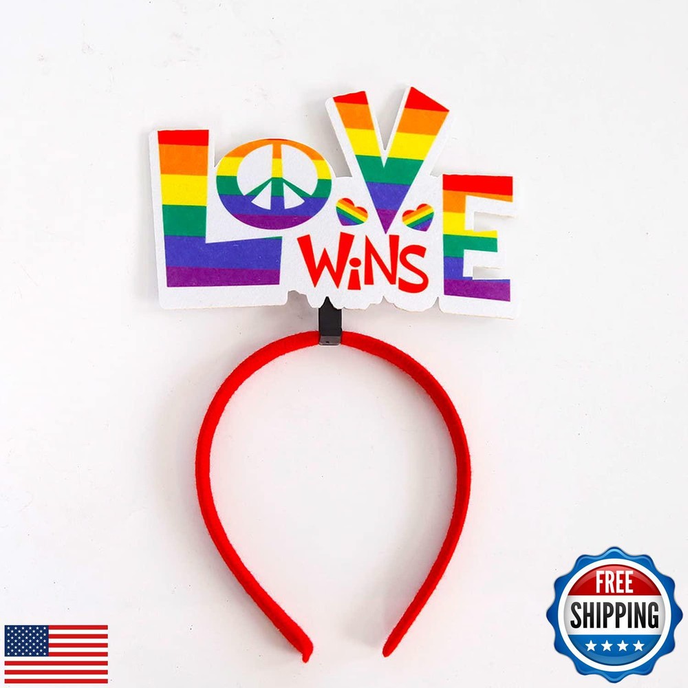 Rainbow Pride Hairband for LGBT DIY Style in Sweet Colors  -image