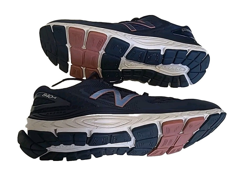NEW BALANCE 840v4 RUNNING SHOES SNEAKERS, NAVY/ PINK/WHITE WOMEN'S SIZE 9B