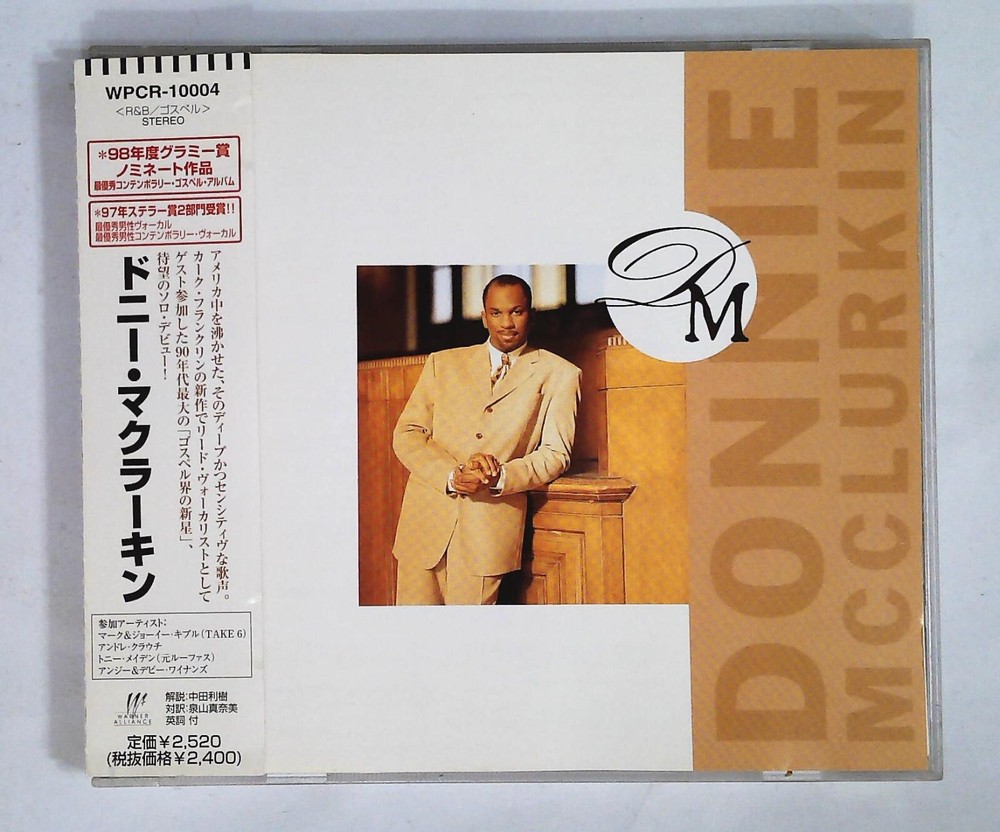 DONNIE MCCLURKIN WPCR-10004 JAPAN CD OBI