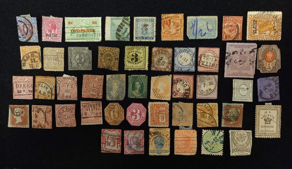 Job Lot Of World Stamps Inc Victoria GB #VX96