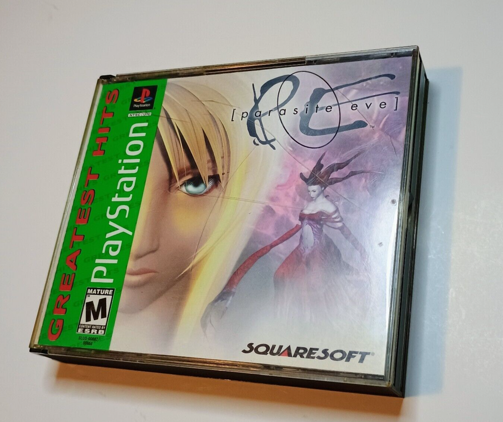 PS1 Parasite Eve Squaresoft 1998 Complete in Box with Manual and Registration Card