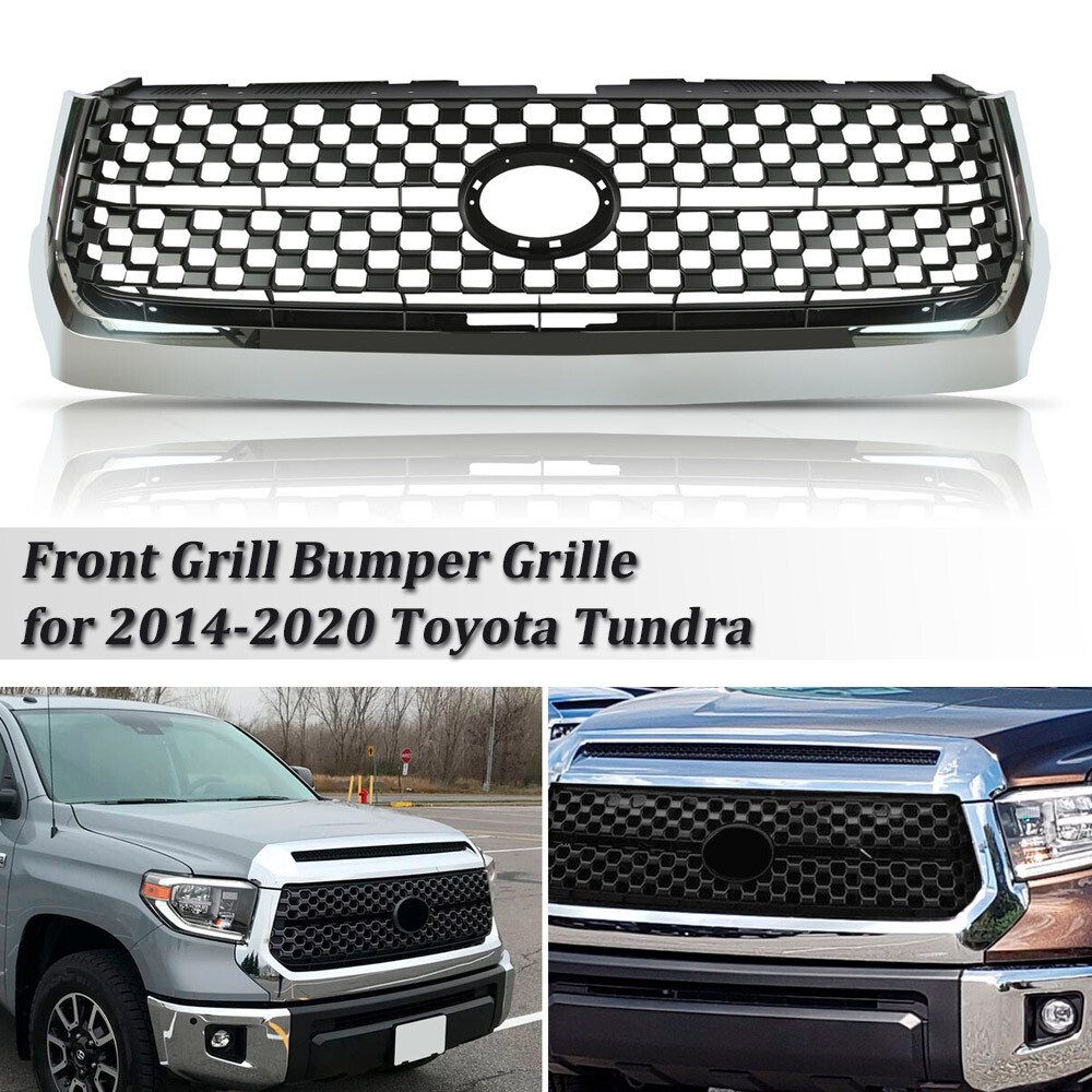 For 2014-2020 Toyota Tundra Front Grille Matte black Bumper Grille Replacement