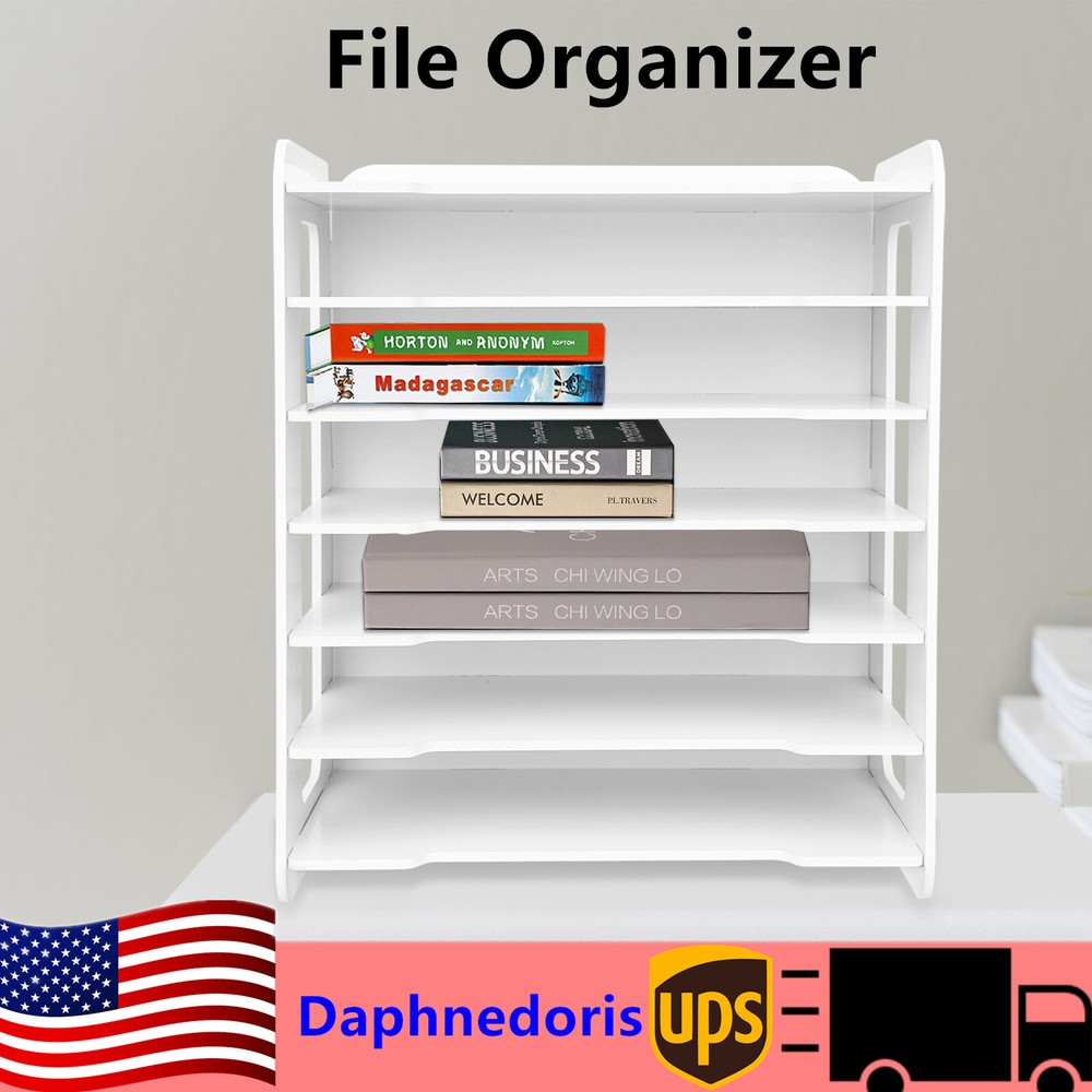 7-Tier Desktop File Organizer for Documents – Office & Home Storage  