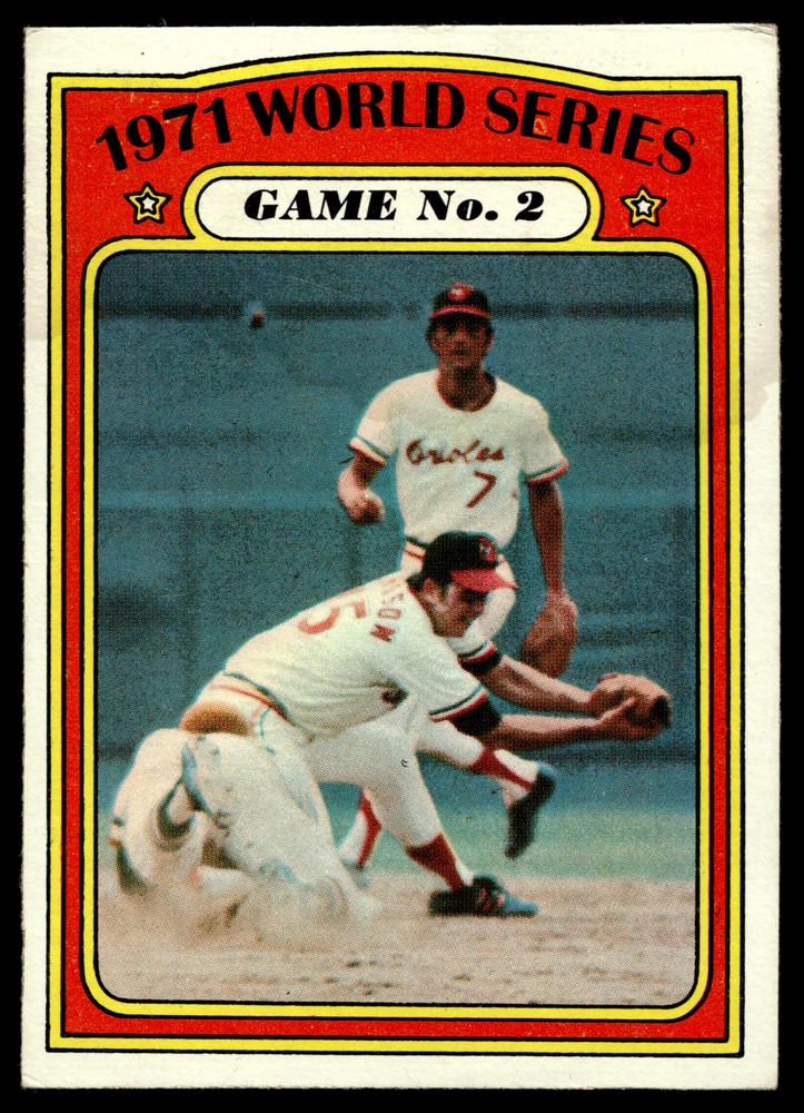 1972 Topps #224 1971 World Series Baltimore Orioles Vintage Baseball Card