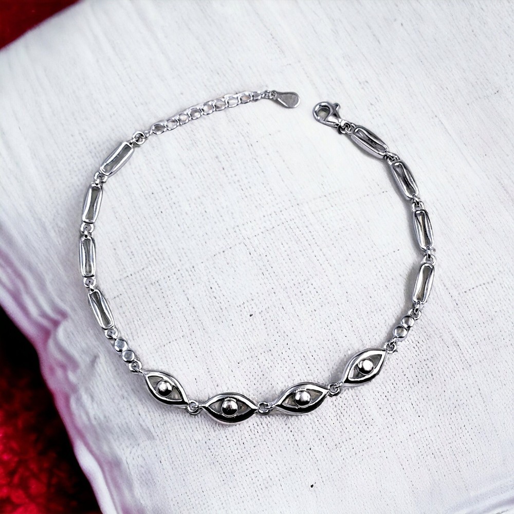 925 Sterling Silver Classic Vintage Design Bracelet Gift for Mother's Day