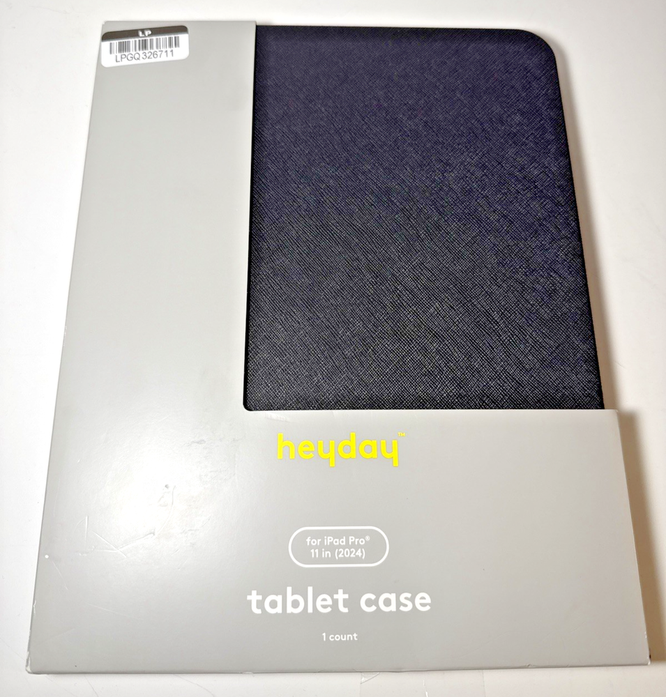 Apple iPad Pro 11″ (2024 / 5th Gen) Case — heyday Black Saffiano – New / Sealed