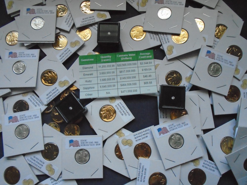 Estate lot Sale US Coins ~ GOLD, SILVER COINS, DIAMONDS- 10 PC. LOTS-INVEST NOW